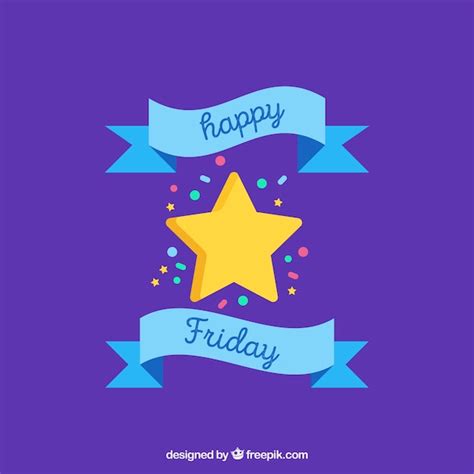 Free Vector | Happy friday purple background with star