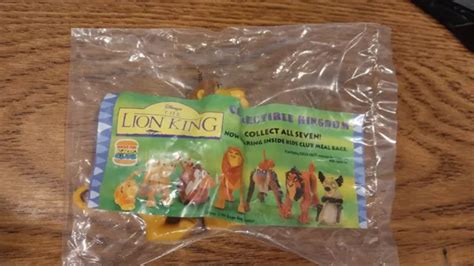 VINTAGE 1994 DISNEY The Lion King Mufasa Figure Burger King Toy Sealed $9.99 - PicClick