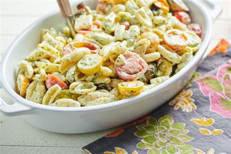 Pasta Salad with Tomatoes, Feta & Herbed Mayonnaise — The Mom 100