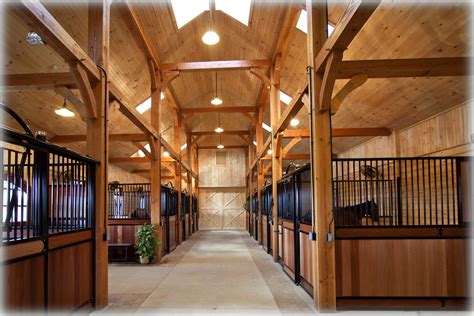 Timber frame Horse barn www.kingbarns.com | Horse stalls, Horse farm ideas, Horse barns