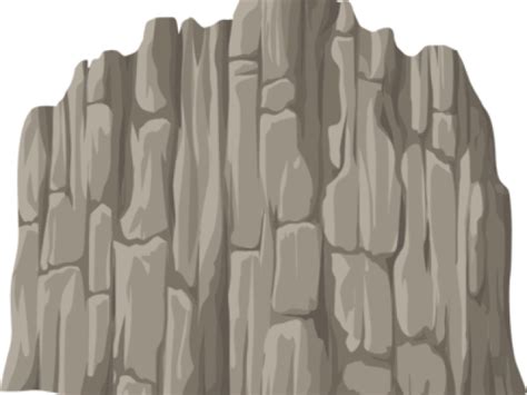 Download Stone Wall Clipart Drawn - Transparent Cliff - ClipartKey