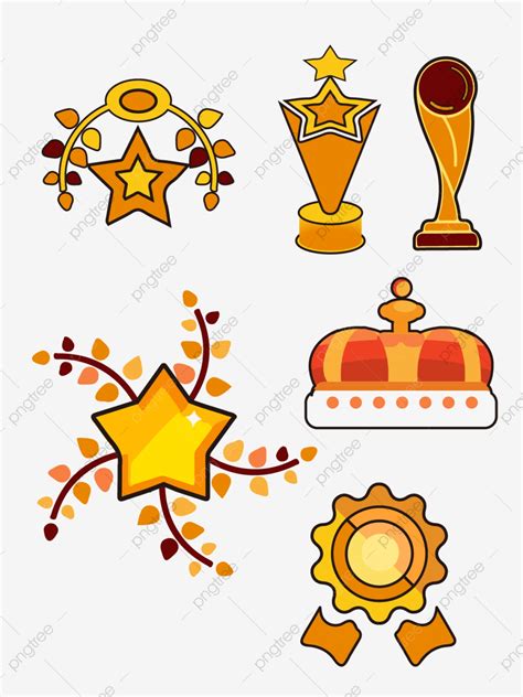 Gold Medal Trophy Vector Material, Golden, Cup, Medal PNG and Vector ...