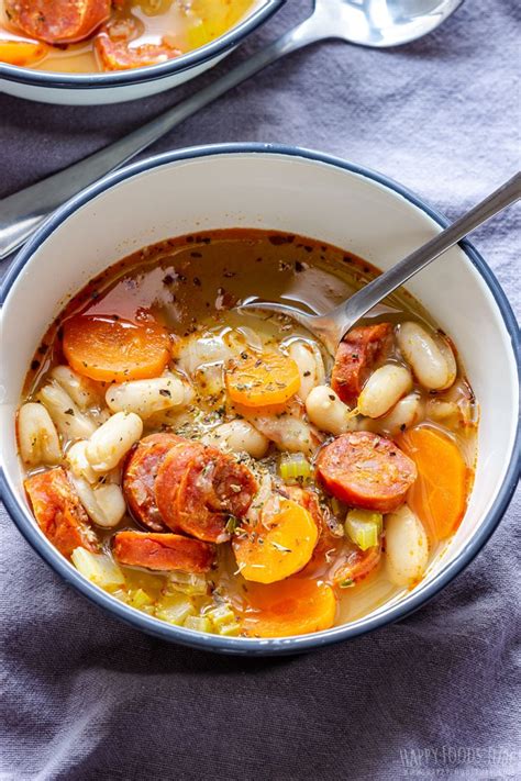 White Bean Soup with Chorizo - Happy Foods Tube