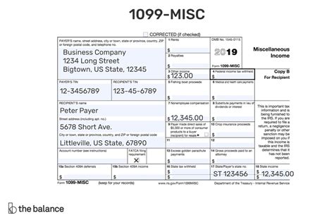 1099-nec Form 2019 Printable