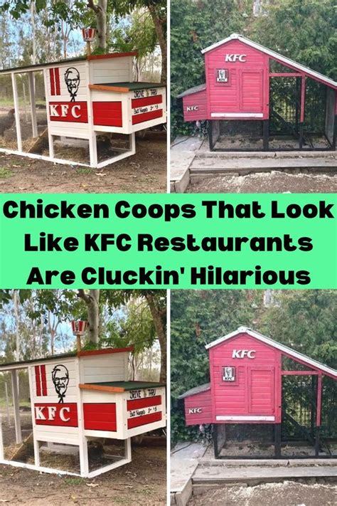 Chicken Coops That Look Like KFC Restaurants Are Cluckin' Hilarious | Kfc restaurant, Coops, Kfc