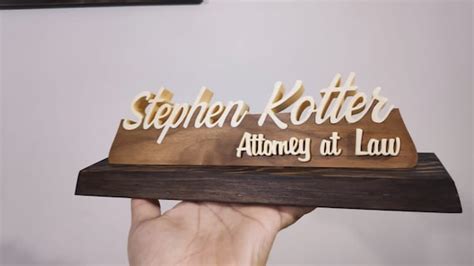 Elegant Wood Name Plate For Desk The Perfect Desk Name Plate Personalized Gift ...