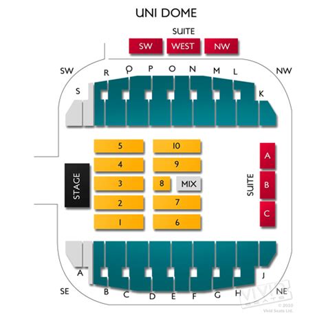 UNI Dome Tickets – UNI Dome Information – UNI Dome Seating Chart