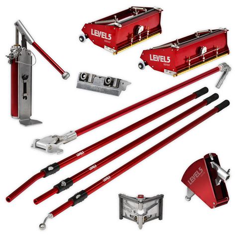 L5 Drywall Finishing Set with 10/12-Inch Flat Boxes & Handles | 4-602