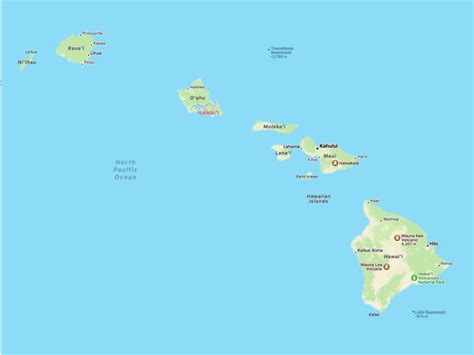 Guide to The Hawaiian Islands - Maps, Names & Facts - Indiana Jo