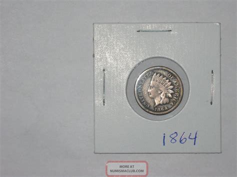 1864 Indian Head Penny - Copper Nickel Cent, Low Mintage