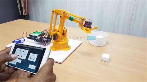 DIY Arduino & Bluetooth Controlled Robotic Arm Project