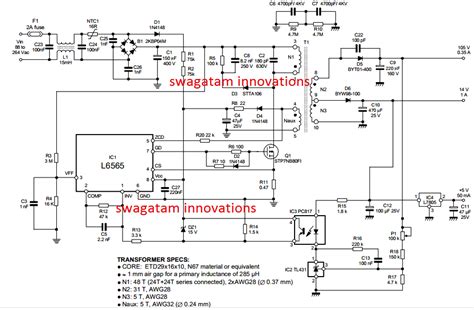 230v 12v Smps Circuit Diagram