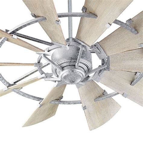 Quorum Windmill Ceiling Fan - 52" Galvanized - FREE SHIPPING – Coastal Lighting