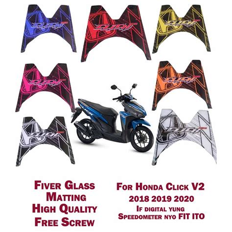 Honda Click v2 125 / 150 Fiber Matting New Design with Stainless Screw ...