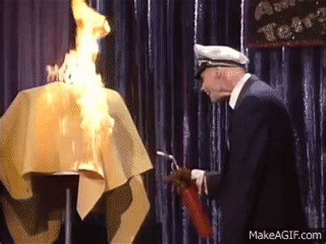 fire marshall bill at magic show on Make a GIF