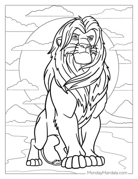 Lion King Coloring Pages Mufasa And Simba