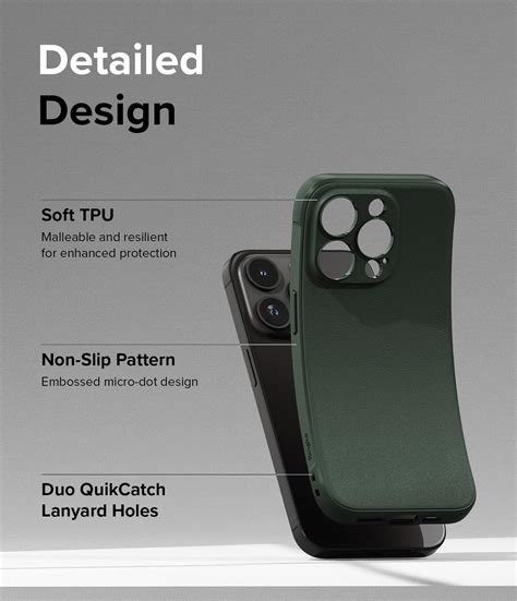 iPhone 15 Pro Back Cover case | Onyx - Dark Green