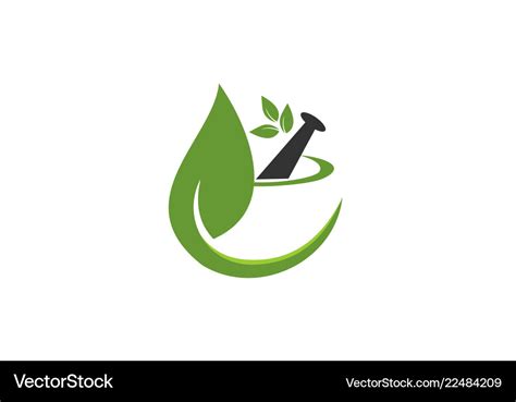 Pharmacy logo design Royalty Free Vector Image