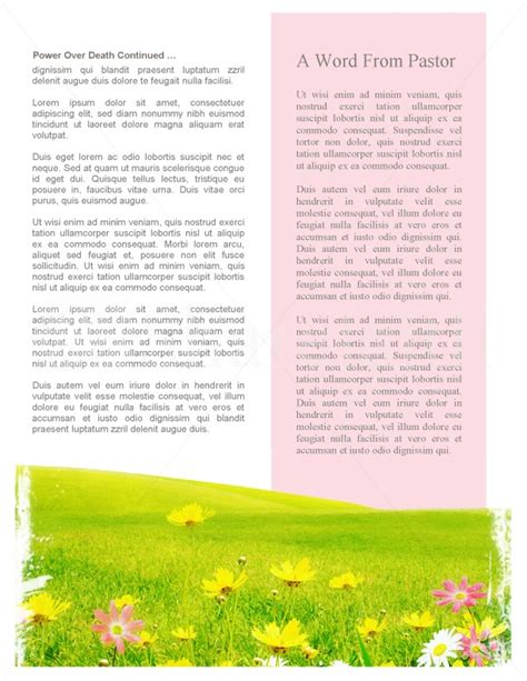 Spring Newsletter Template | Newsletter Templates