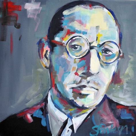 Igor Stravinsky Painting by Stephanie Fonteyn | Saatchi Art