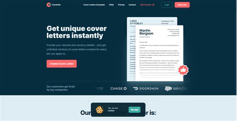 AI Cover Letter Generator - AI Tools Masters