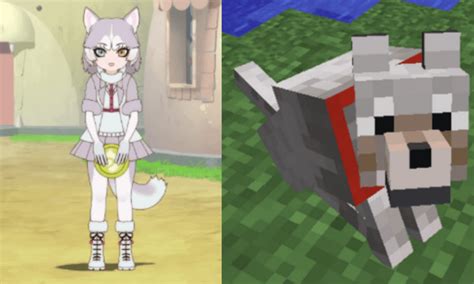 Doesn't she looks like the Minecraft wolf? : r/anime