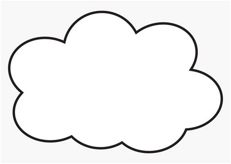 Cloud Clipart Free Images Transparent Png 3 - Cloud Clip Art Black And White, Png Download ...