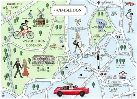 Wimbledon Map Print — Camilla Charnock