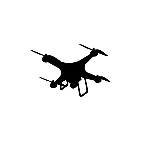 Silhouette vector modern drone illustration 26288819 Vector Art at Vecteezy