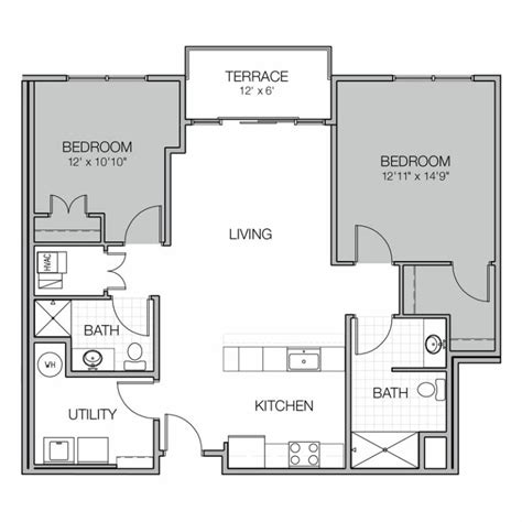 Apartment Floor Plans - Mosaic on Oakland Luxury Apartments