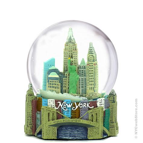 New York City Skyline Snow Globe Souvenir