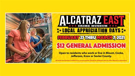 Alcatraz East Crime Museum shows Love to Locals with Appreciation Days - Hometown Sevier