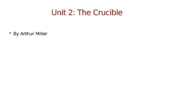 The Crucible PowerPoint by Nicholas Education Store | TPT