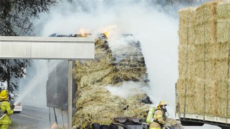 Hay fire causes havoc on highway | Mountain Views Star Mail