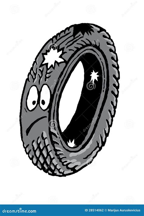 Old Car Tire Stock Photography - Image: 28514062