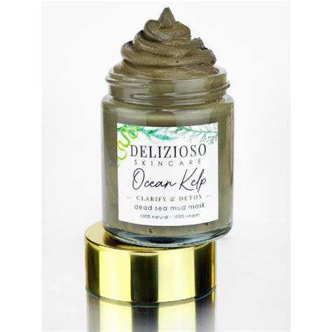 Ocean Kelp Dead Sea Mineral Mud Mask - Delizioso Skincare