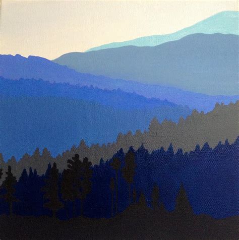 Blue Ridge Mountains Painting by Ivy Stevens-Gupta - Fine Art America