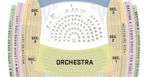 Awesome Kauffman Center Seating Chart with rows - Seating Chart