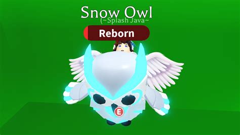 Roblox Adopt Me NFR Snow Owl by SplashJava on Etsy in 2021 | Snow owl, Adoption, Etsy