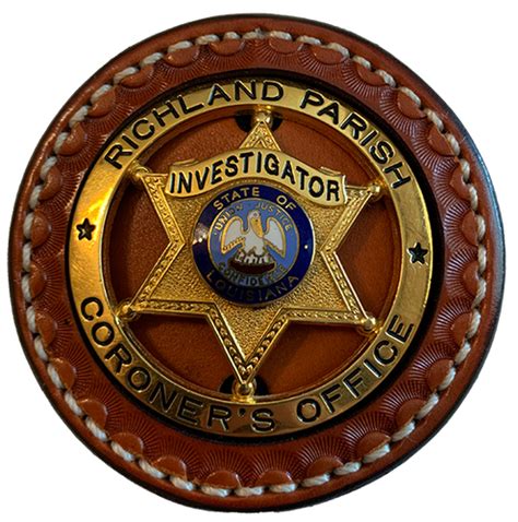 EXOTIC-LA-Richland Parish Coroner | Badge Envy