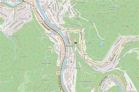 Altena Map Germany Latitude & Longitude: Free Maps