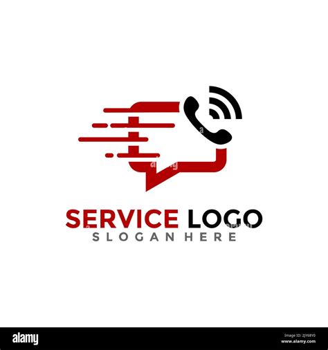 Fast Call Logo Vector. Phone and Message Sign Icon. Customer Service ...