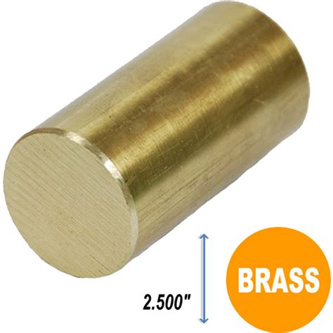 BRASS ROUND BAR 2.500" - Collier & Miller