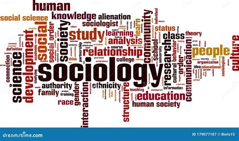 Sociology word cloud stock vector. Illustration of interaction - 179077107