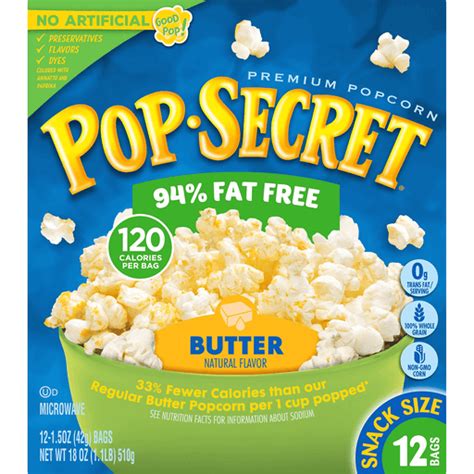 Pop-Secret Popcorn, Premium, Butter, Snack Size | Shop | The MarketPlace