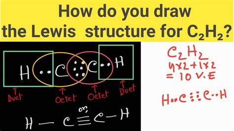 Draw The Lewis Structure For C2H2