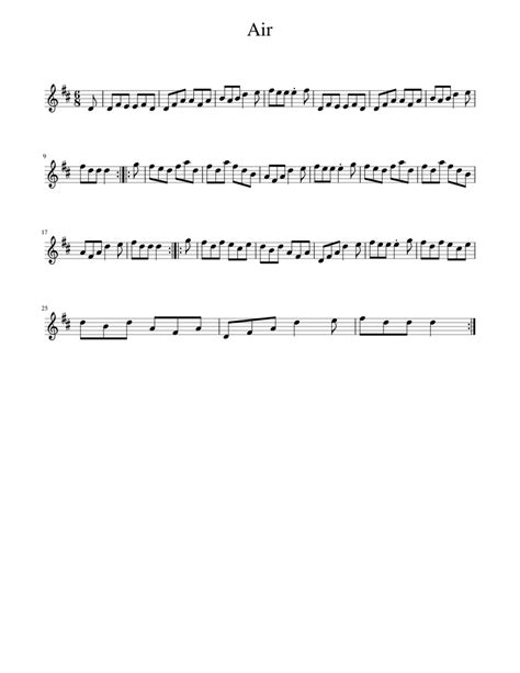 Air Sheet music for Piano (Solo) | Musescore.com