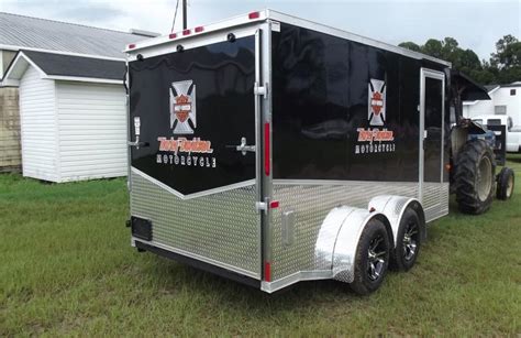 7x14 Tandem Axle Custom Harley Davidson Branded - Motorcycle Trailer | Triple A TrailersTriple A ...