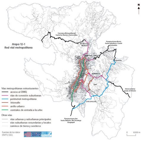 Quito metropolitan road network 2002 | Gifex