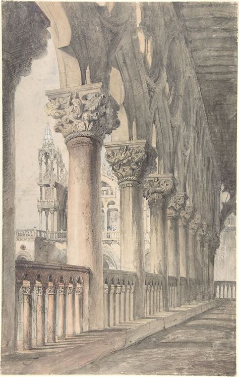 John Ruskin | Loggia of the Ducal Palace, Venice | The Met